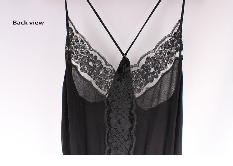 Solid colors Snow black 100 polyester Women Chiffon Dresses