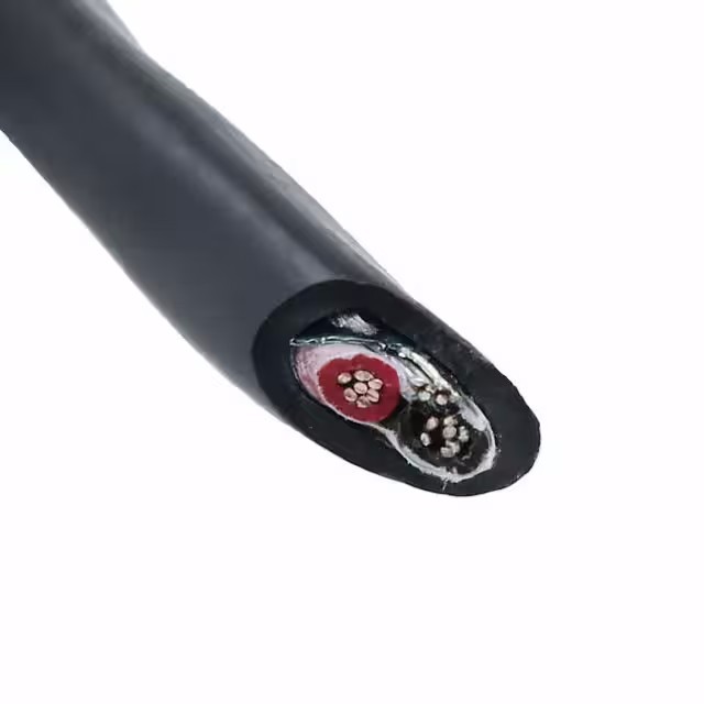 45362 Bk199 Alpha Wire Cable 2cond 16awg Blk Shld Feet