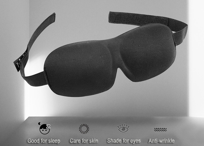 Polyester Foam 3D Sleeping Eye Mask Adjustable Sleep Mask