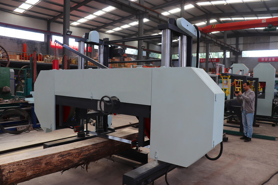 Woodworking Large Bandsaw Mill Horizontal Diesel Band Saw Sawmill