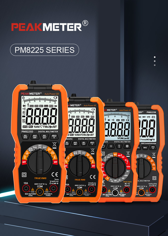 Handheld Digital Multimeter REL VFD Measurement AC DC Voltmeter MAX MIN Value Electric Instrument