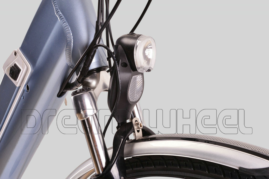 25km/H Ladies Electric Town Bike 36V 250W BAFANG Rear Motor