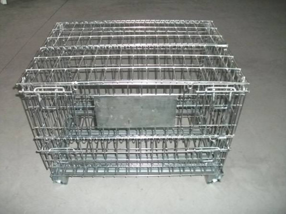 Wire Mesh Warehouse Storage Steel Pallet Cages Heavy Duty 1000kg Capacity