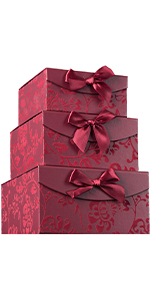 burgundy box