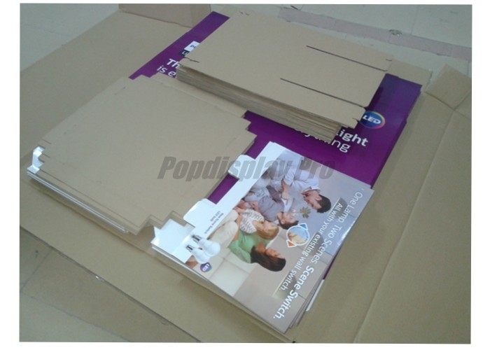2 Tier Beautiful Cardboard Merchandising Displays Litho-Graphic Printed For Sweat Cakes
