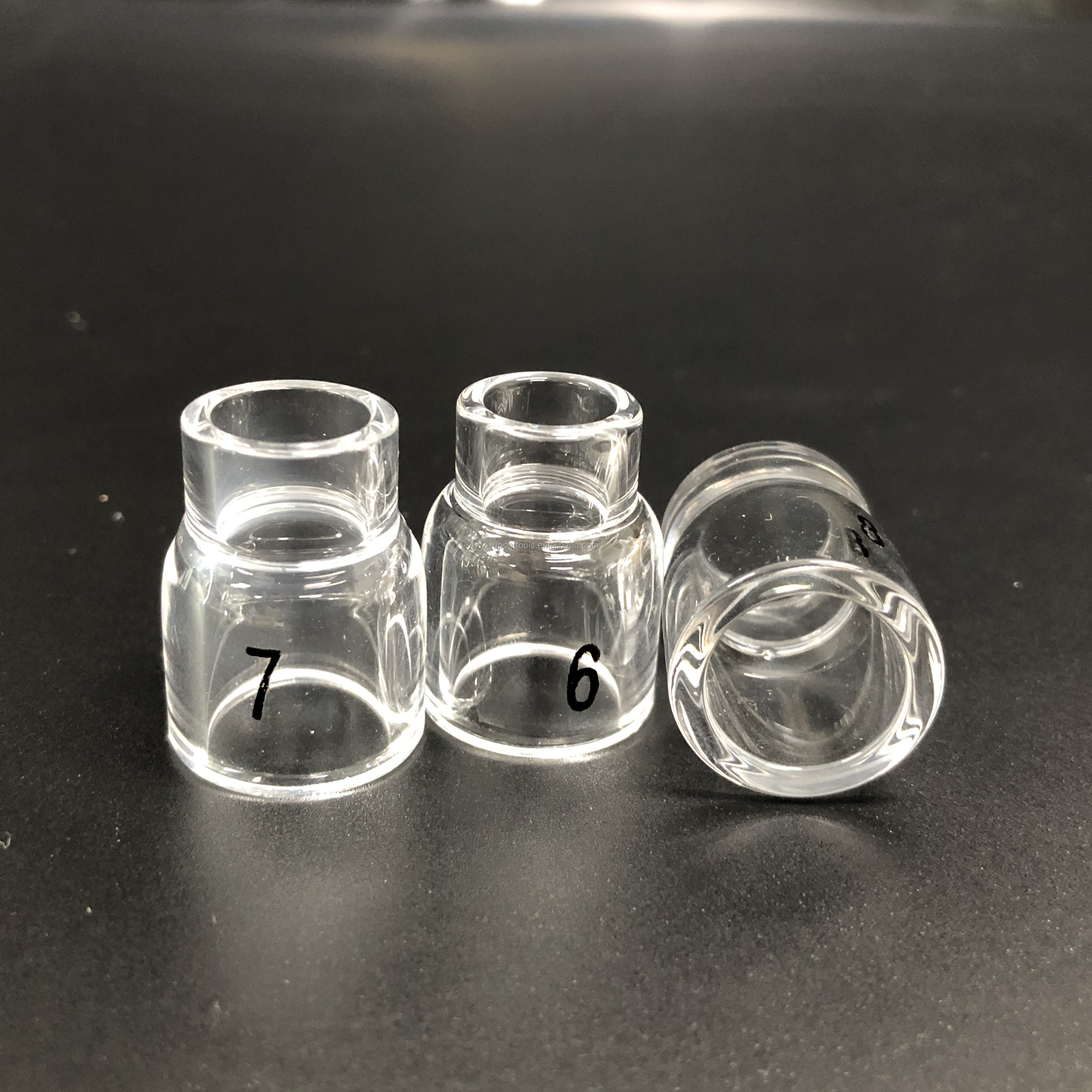 Stubby Gas Lens TIG Welding Cup Kit for Transparent Glass Nozzle Cooling Water Cooled