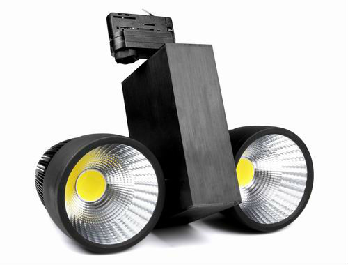 high quality 50w led cob track light rail light AC85-265V led COB light source white/black color 500