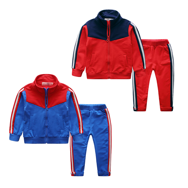 Autumn Baby Boy Tracksuit Set , Little Kids Sports Tracksuits Running Wear