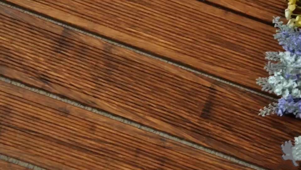 High Density Carbonized Bamboo Composite Decking Treated Wood Flooring
