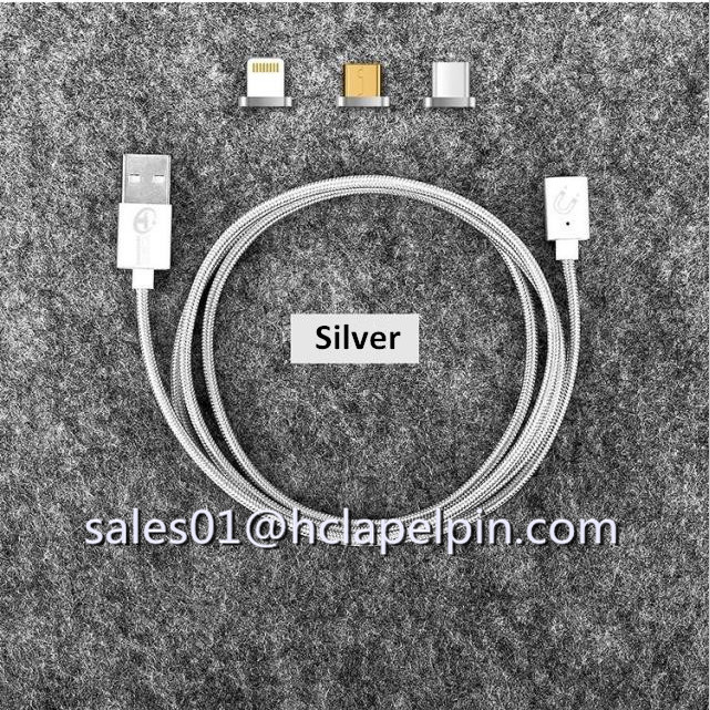 Length 1M Magnetic Cable,USB Charging Magnetic Adapter Charger Cable for Mobile Phone