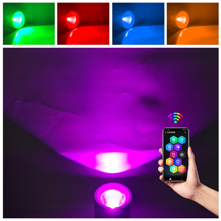 WiFi Intelligent Christmas atmosphere lights Multi-mode Colorful Easy To Install LED Down Lights