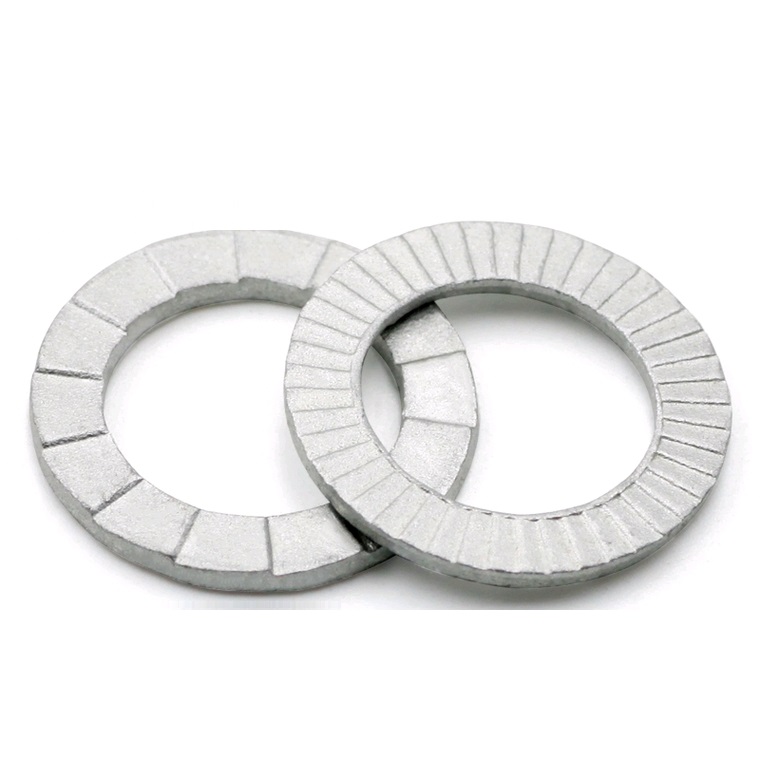 Anti Loosing and Secure Fastening with 65Mn Double Fold Self Locking Washer DIN25201
