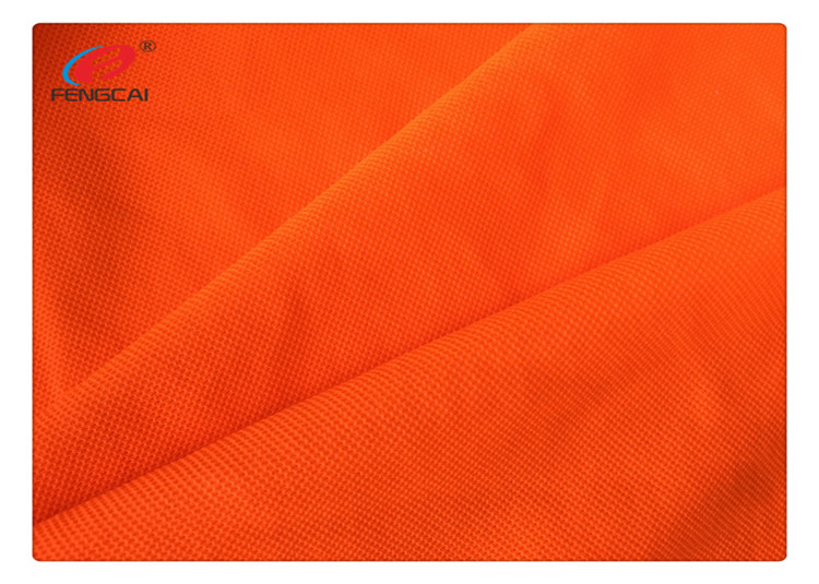 EN20471 Bright Yellow Polyester Fluorescent Fabric Reflective For Police Uniform
