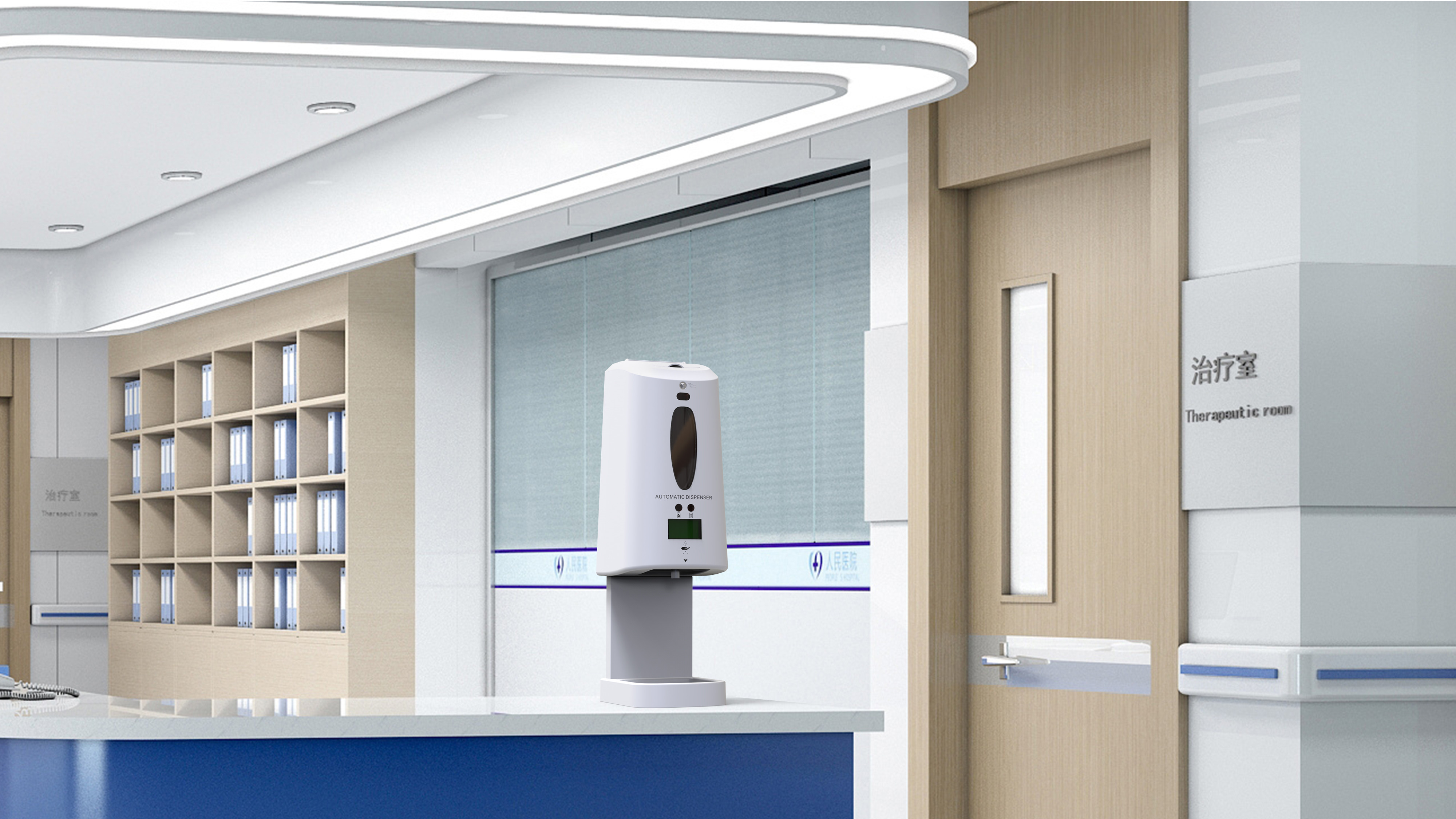 Wall Mounted 1300ml ABS Liquid Soap Dispensers Automatic Touchless