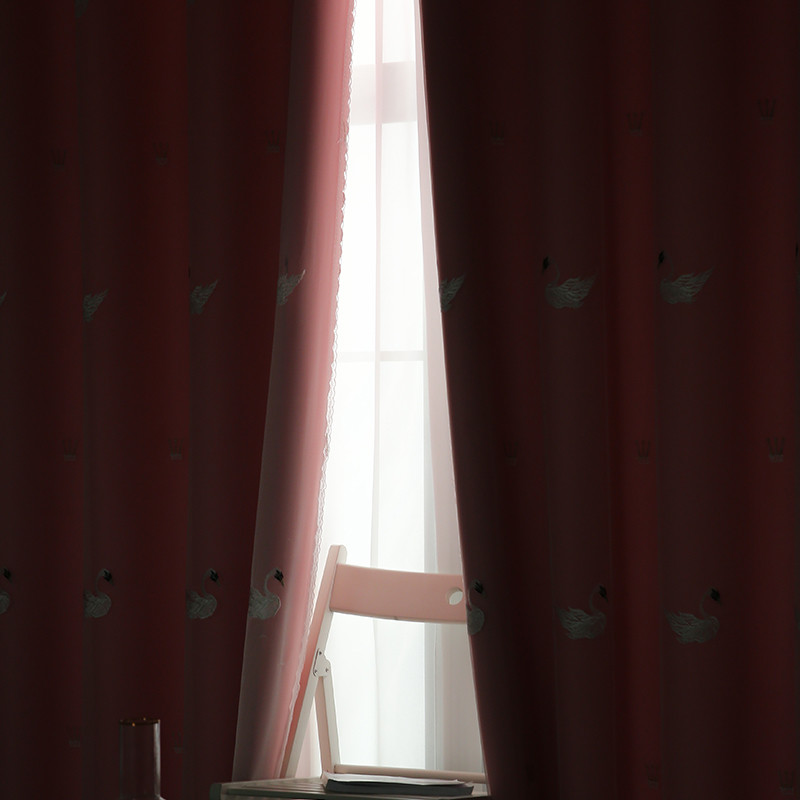 Linen Blackout White Curtain Sheer Fabric 52*84inch 100% Polyester