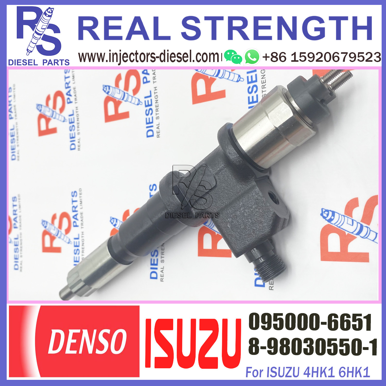Common rail Diesel Fuel Injector 095000-6651 For IS-UZU GIGA 6WF1 8-98030550-1