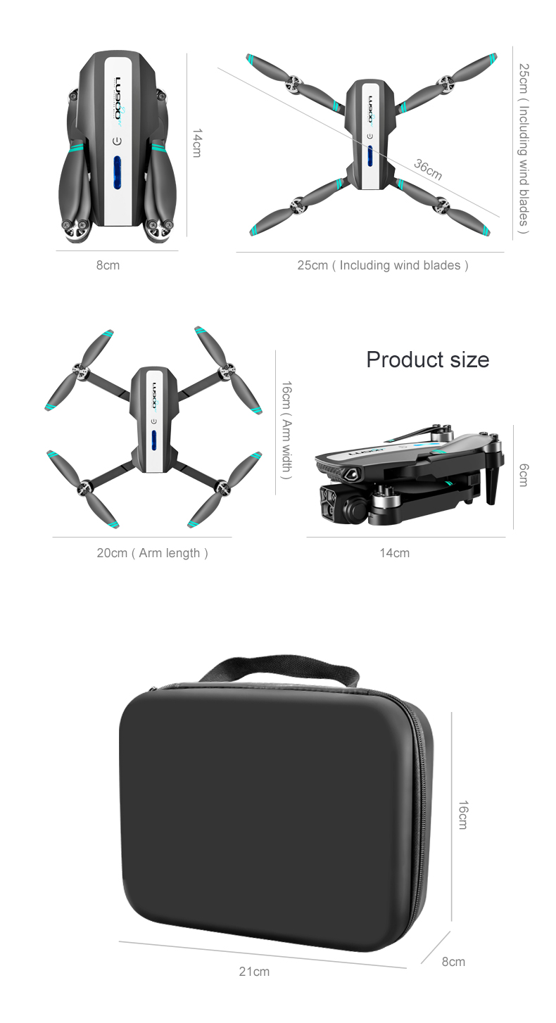 Lu900 Mini Drone 4k Dual Camera Drone With 5g Wifi Fpv Abs Remote Control Toys 100m Image Transmission Distance Yes Gyro