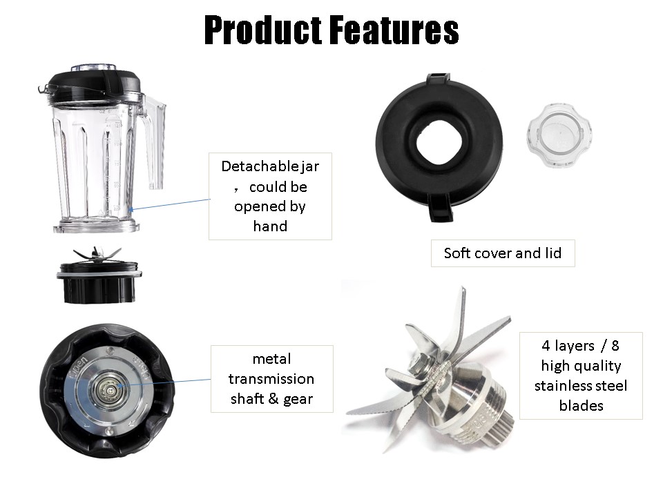 BL 812 Compact High Speed Stainless Speed Blender Countertop Blende5
