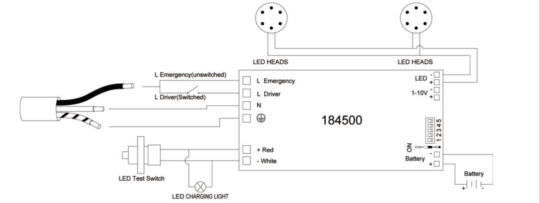 3-10w LED Exit Emergency Light Rechargeable Emergency Emergency Light
