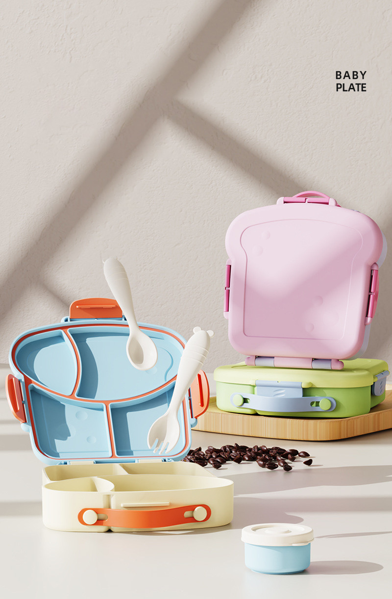 Leak-proof Bento Box For Kids Reusable And Dishwasher Safe Food Storage Container