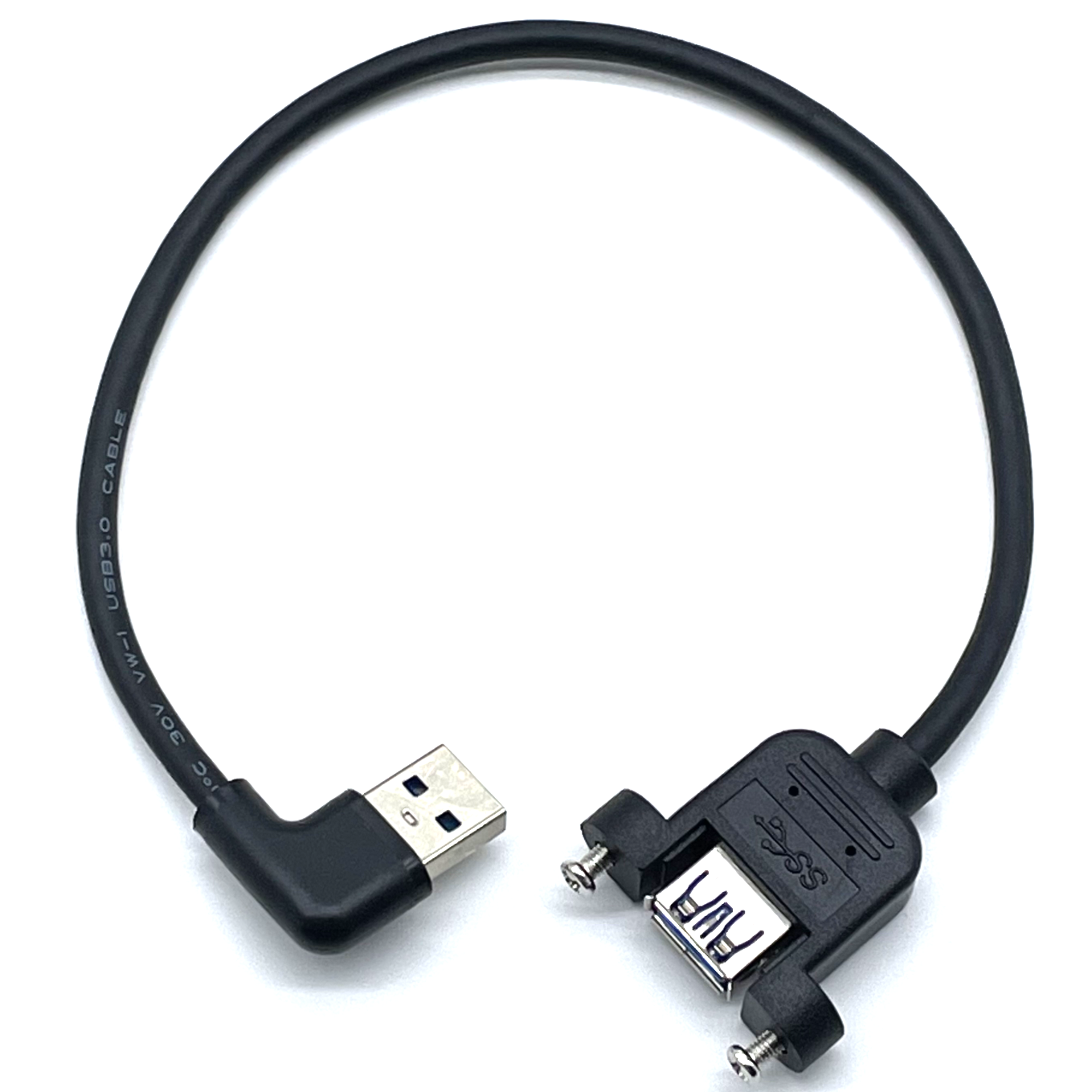 HIGH QUALITY Type A Male To Female Panel Mount Port Extension Cable With Lock Screw Fast Charging Cable