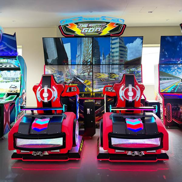 Four - Screen Motorcycle Arcade Machine