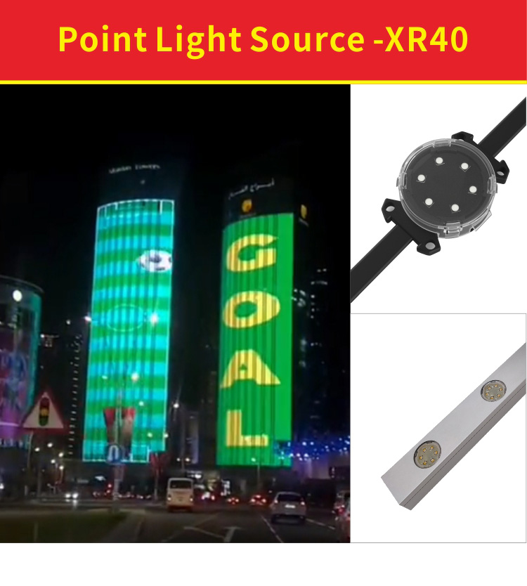 Outdoor LED Point Lights Waterproof And Fireproof IP68 SPI Controlled 12V