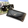 Buy cheap 2020 fashion eyewear bag black glasses pouch custom private logo pu leather soft from wholesalers