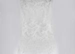 African French White Embroidered Lace Fabric Bridal Mesh Fabric For Party
