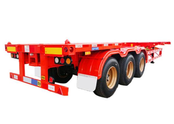 Quality 30T-60T Skeleton Container Semi Trailer BPW Cargo Container Chassis for sale