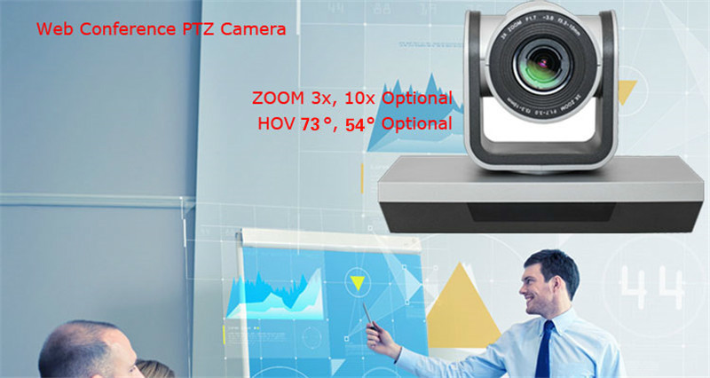 3x Optical Zoom PTZ Conference System Camera USB Webcam or Video Conference Camera