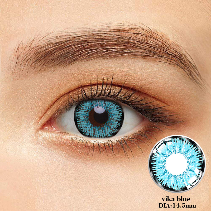 Custom Green Purple Blue Enhancement Tint Contact Lenses 14.5mm