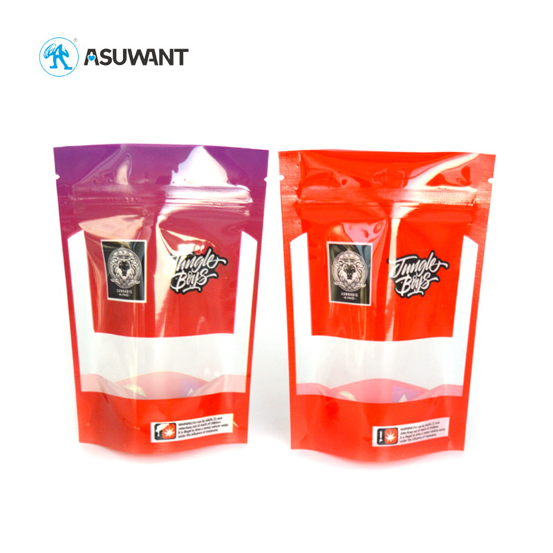 Heat Seal Small Mylar Bags Empty Mylar Food Packaging Bags CMYK PANTONE Color