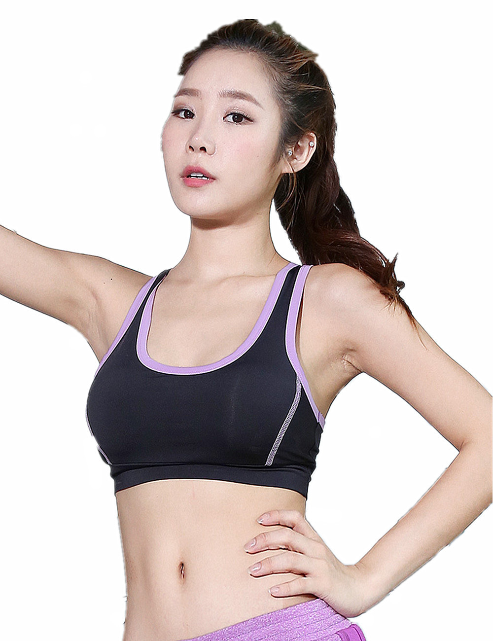 CPG Global Women's Seamless Multi-color Breathable Sport Bra Yoga Workout Fitness W132