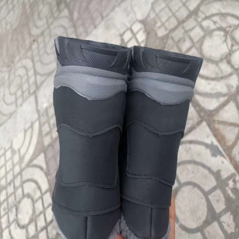 Ladies Casual Boots Durable Cold Proof Climbing Snow Boots Black Color Daily Life