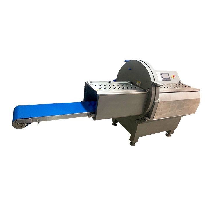 Frozen Meat /beef slicer Automatic conveyor belt function bacon processing equipment 304 stainless steel frozen beef slicer mach
