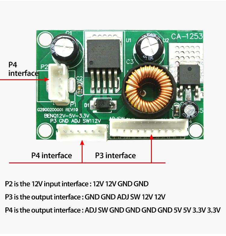 Ca1253 12V DC LED TV Inverter Board Power Module Standard FET Type and Voltage Supply