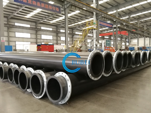 Smooth Flanged UHMWPE Pipe 2 - 12m For Various Applications