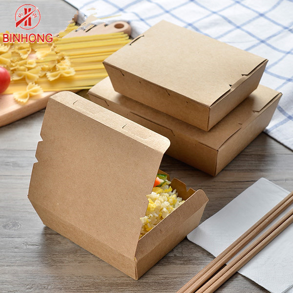 Disposable Custom Made 33oz Eco Friendly Takeaway Boxes