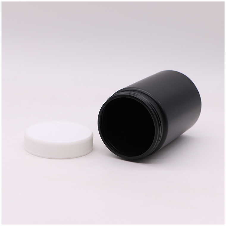 Medicine Industrial 250ml HDPE Customized Plastic Food Jar with Screw Cap and Heat Induction Liner