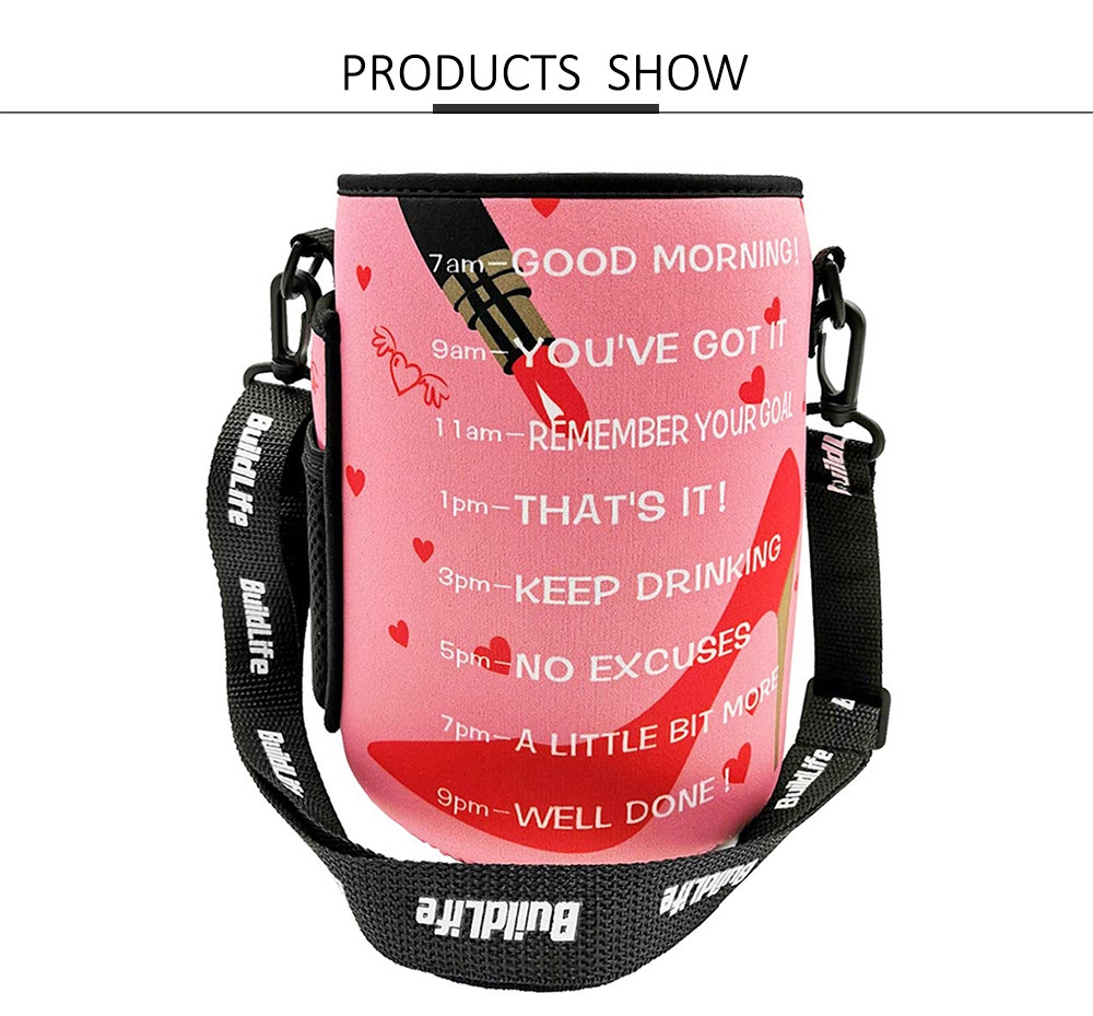 Portable Insulated Neoprene Bottle Cooler Carrier For Biker