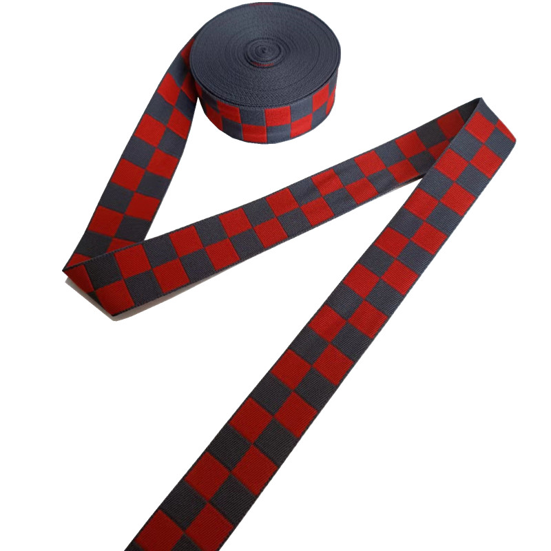 Double Sided Recycled Polyester Webbing 30mm Jacquard Sofa Elastic Webbing