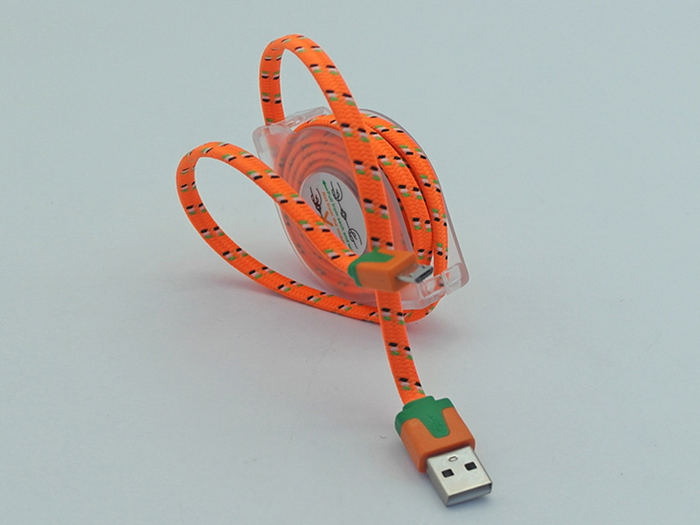 Customsize USB Extension Cable Length 1M Micro Lighting Cord For Smartphone