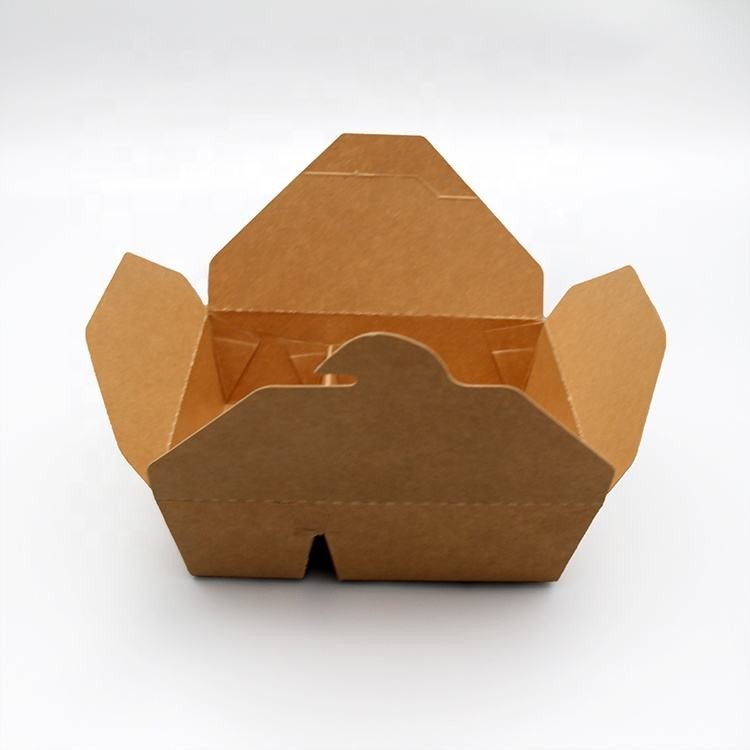 #5 Factory Wholesale Kraft Paper Takeout Box Food Container Custom Take Away Container Paper Food Box