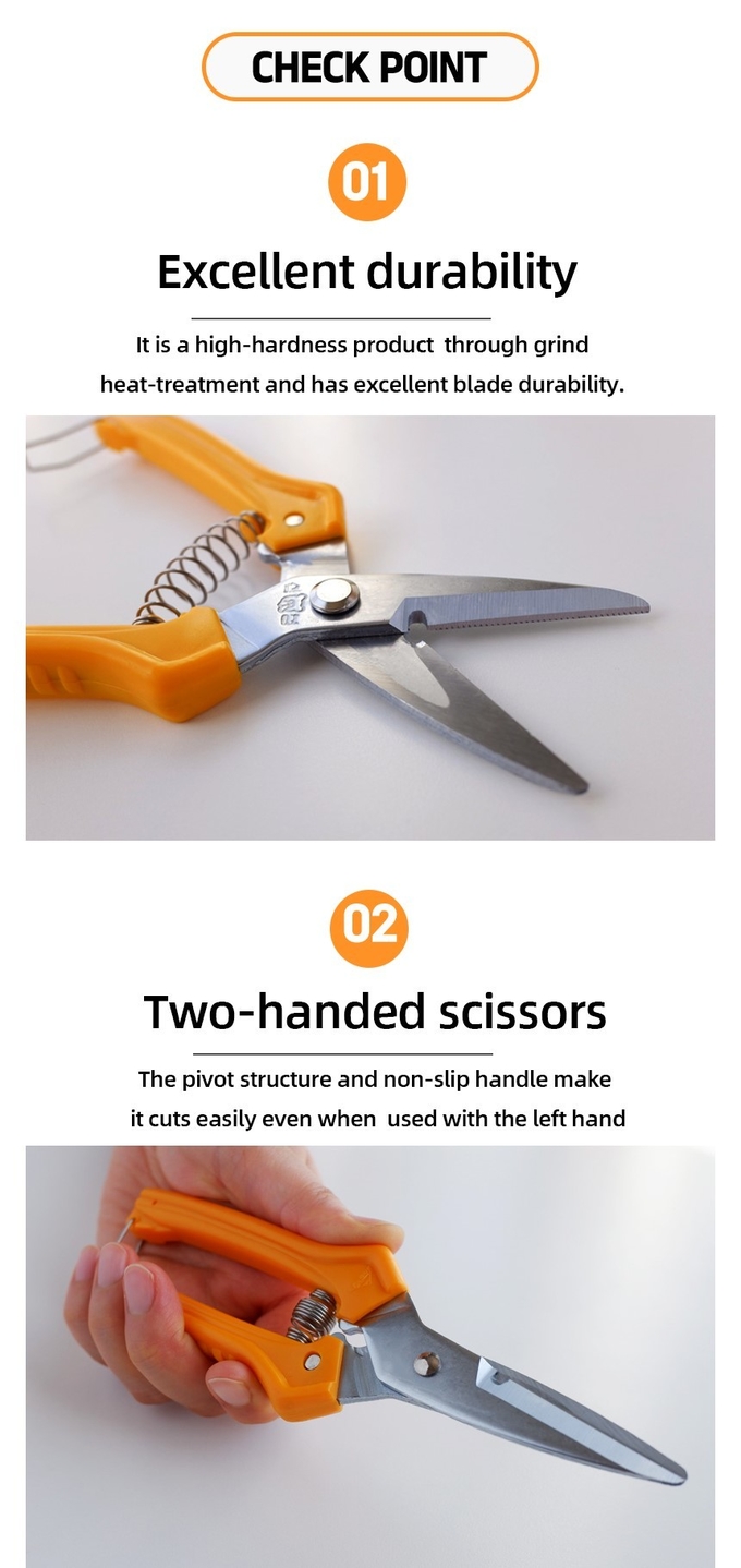 SINSEUNG SB101 Hardware Scissors Wire Stripping Anti-Slip Sawtooth Blade
