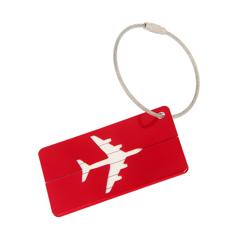 Handbag Stainless Steel Metal Card , aluminum luggage tag For Travel Airplane Baggage
