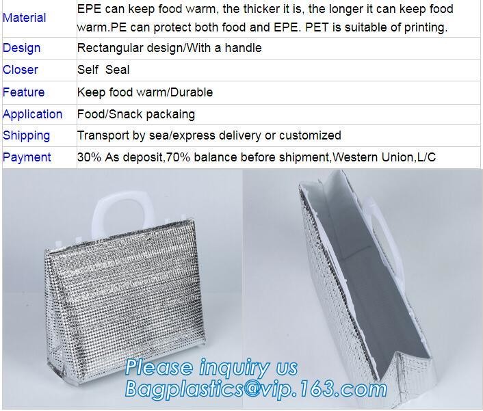 cooler bag waterproof oxford shoulder bag ice pack thermal picnic lunch box vehicle insulation bag for meal drinks pack