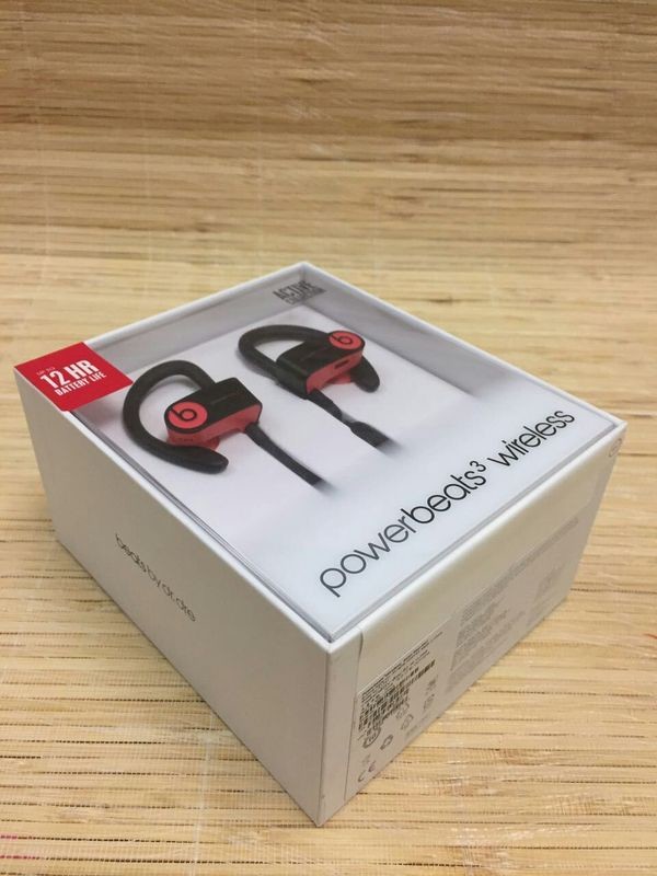 NEW Beats By Dre Power Beats 3 WIRELESS Earbud Headphones grey red made in china grgheadests.com