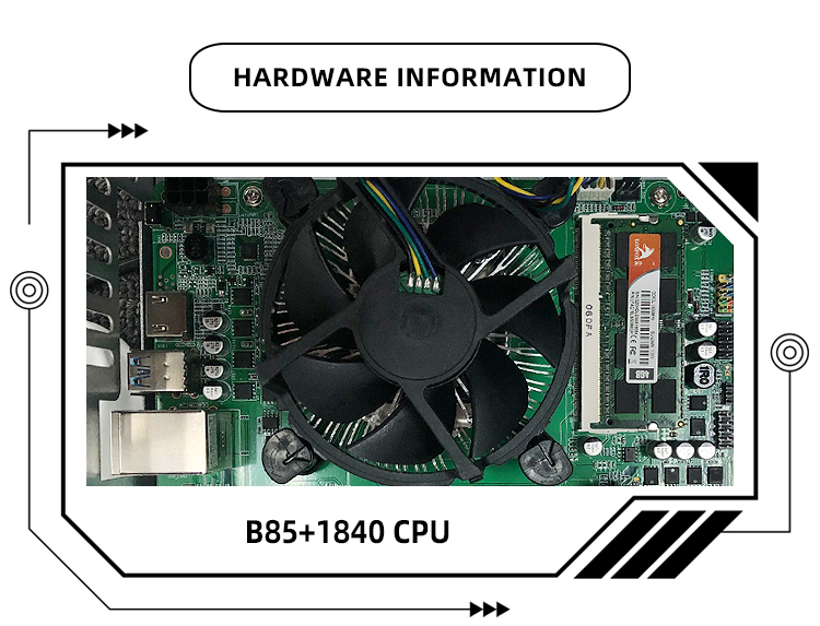 240MH/S Machine 8 gpu case motherboard B85 with 847 847 case 65mm 8gpu server u4 gpu case
