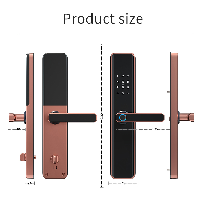 TTlock Smart Home Door Lock M1 Door Access Control Anti-theft Lock Biometric Fingerprint Lock